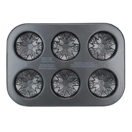 Avon 33537548 10 In. Metal Snowflake Baking Pan - Gray